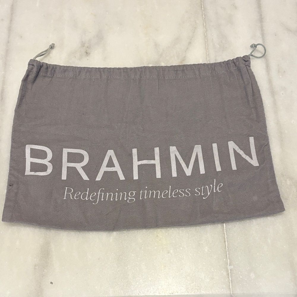 Brahmin Gray Dust Bag with Drawstring